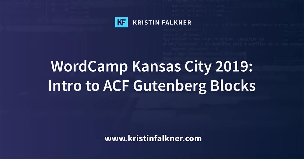 Acf Gutenberg Blocks